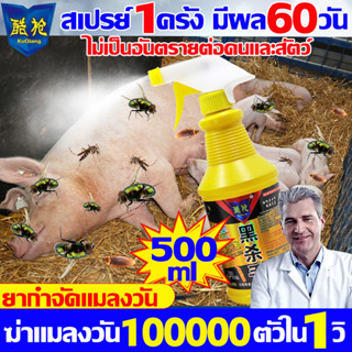 ฉีดเดียวฆ่าแมลงวัน10000ตัว สเปรย์ไล่แมลงวัน ยากําจัดแมลงวัน กำจัดแมลงวัน 500ml ได้ผล100% ไม่เป็นอันตรายต่อคนและสัต