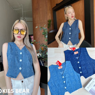 Cookies bear เสื้อกั๊กแขนกุด 🧸👧🏻