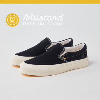 Mustard Sneakers Slip On 2.0 Black รองเท้าผ้าใบ