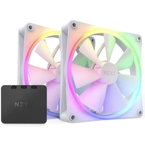 NZXT F140 RGB DUO WHITE [2 x140MM RGB FAN]  : RF-D14DF-W1 COOLERS