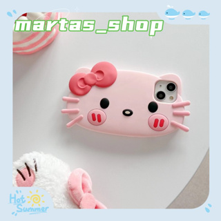 ❤️ส่งของขวัญ❤️ เคสไอโฟน 11 12 13 14 Pro Max การ์ตูน HelloKitty ความคิดสร้างสรรค์ น่ารัก Case for iPhone สาวน่ารักหัวใจ