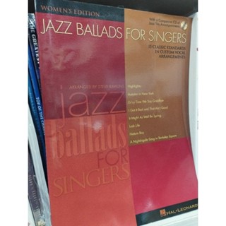 JAZZ BALLADS FOR SINGERS W/CD - WOMAN EDITION (HAL)073999761238