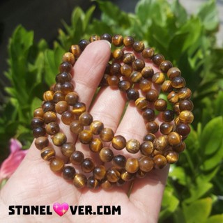 #TigersEye#สร้อยข้อมือไทเกอร์อาย
#พลอยตาเสือ #คตไม้สัก 
#ไทเกอร์อาย