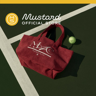 Mustard Athletic Country Club Tote กระเป๋าผ้าลูกฟูก