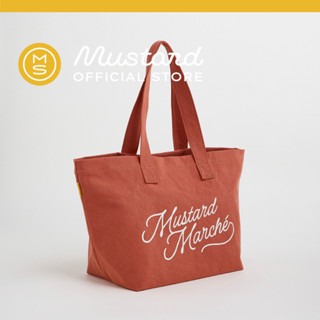 Mustard Marché Market Tote - Carrot กระเป๋าผ้าแคนวาส