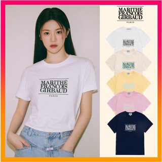 🇰🇷พรีออเดอร์ MARITHE FRANCOIS GIRBAUD Womens Classic Logo T Shirt (2023 New)  - preorderoppa