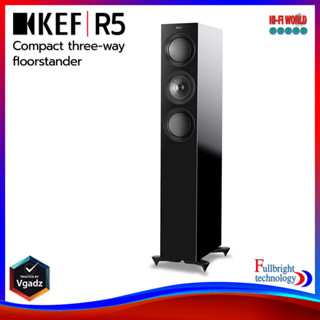 KEF R5 (PC) Floorstanding Speaker ลำโพงตั้งพื้น ขนาด 5.25 นิ้ว 2 ดอก 3 ทาง 200 วัตต์ รับประกันศูนย์ไทย 1 ปี (ราคาต่อชิ้น)