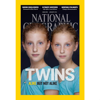 National geographic Twins alike but not alike  *********หนังสือมือสอง สภาพ 70-80%******