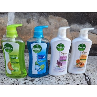 (2ขวด)ครีมอาบน้ำ สบู่เหลว เจลอาบน้ำ เดทตอล Dettol 500ก. Onzen450ก. ของแท้ ของใหม่ 100%