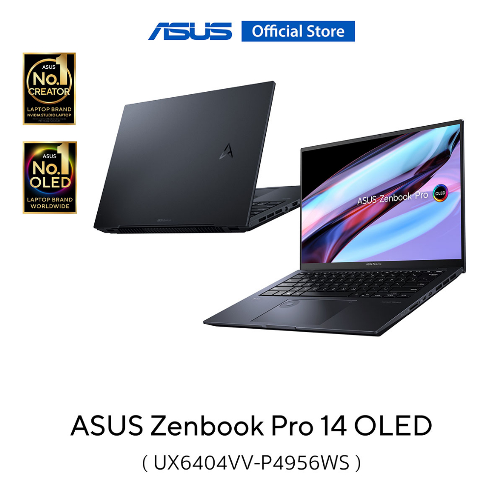 ASUS Zenbook Pro 14 OLED (UX6404VV-P4956WS), Gaming and Creator laptop, 14.5",2.8K (2880x1800), Inte