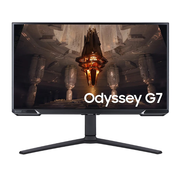 MONITOR (จอมอนิเตอร์) SAMSUNG ODYSSEY G7 LS28BG700EEXXT - 28" IPS 4K 144Hz G-SYNC COMPATIBLE, FREESY
