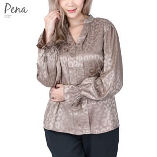 Pena house เสื้อเบลาส์แฟชั่น  แขนยาวมีระบาย รุ่น POSL052301