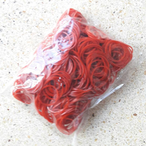 หนังยางรัดแกงถุง100กรัม1ขีด หนังยางรัดถุง หนังยางรัดของ หนังยางวง.1ห่อ100กรัมเท่ากับ1ขีด. - รูปที่ 4