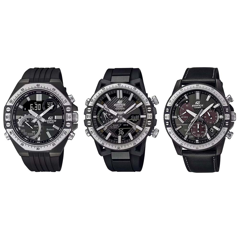 Casio Edifice นาฬิกาข้อมือผู้ชาย สายเรซิน รุ่น ECB-10TP,ECB-2000TP,EQS-930TL(ECB-10TP-1A,ECB-2000TP-1A,EQS-930TL-1A)
