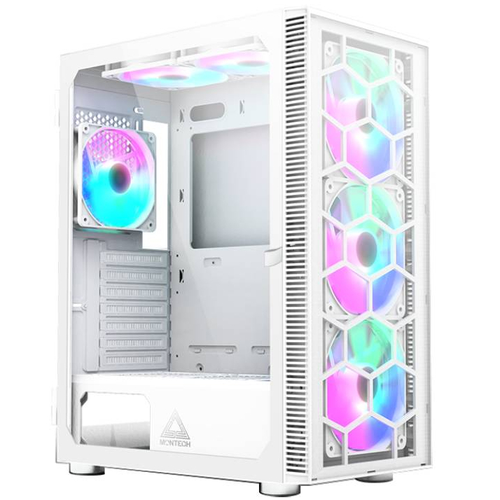 MONTECH X3 GLASS RGB WHITE CASE