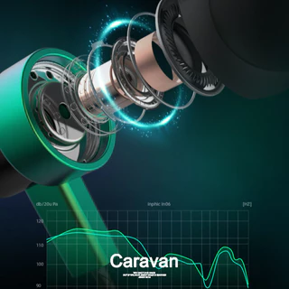 Caravan Crew Earphone หูฟัง เกมมิ่ง หูฟังเบสหนัก 3.5MM