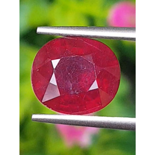 พลอย ทับทิม (Ruby Sapphire) 5.74 กะรัต (Cts.) พลอยแท้ อัญมณีมงคลประจําวันเกิด เครื่องประดับพลอย