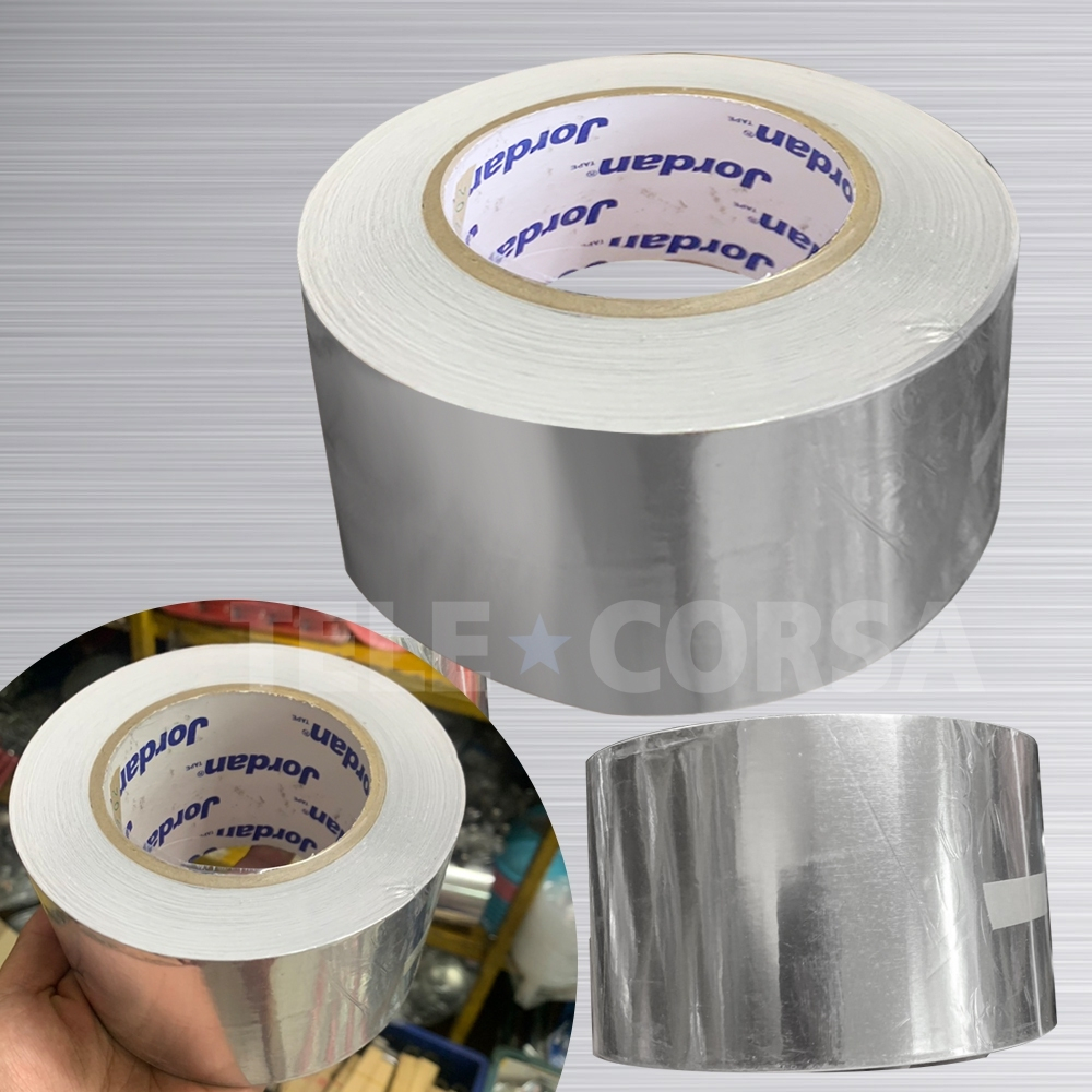 เทปอลูมิเนียม เทปปะหม้อ ติดแน่น คุณภาพดี กว้าง3นิ้ว ยาว45เมตร รุ่นAluminim-Tape-protector-55a-LW1