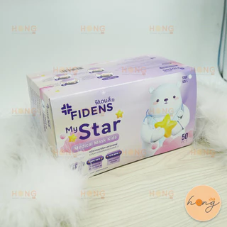 ☑️EXP:2030 FIDENS หน้ากากอนามัย Size S Mask สำหรับเด็ก ขนาด 9x15cm บรรจุ 50 ชิ้นต่อกล่อง [พร้อมส่งในไทย]