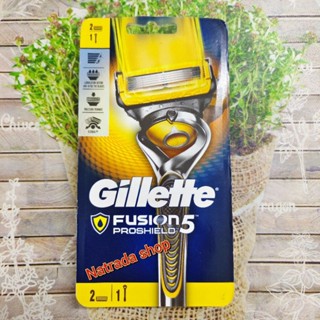 Gillette Fusion5 Proshield  ยิลล์เลต ใบมีดโกน(ของแท้ฉลากไทย)