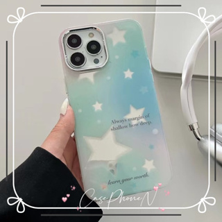 เคสไอโฟน iphone 11 14 Pro Max ins เรียบง่าย รูปดาวห้าแฉก ขอบเต็ม เคส ป้องกันการตก iphone 12 13 Pro Case for iPhone