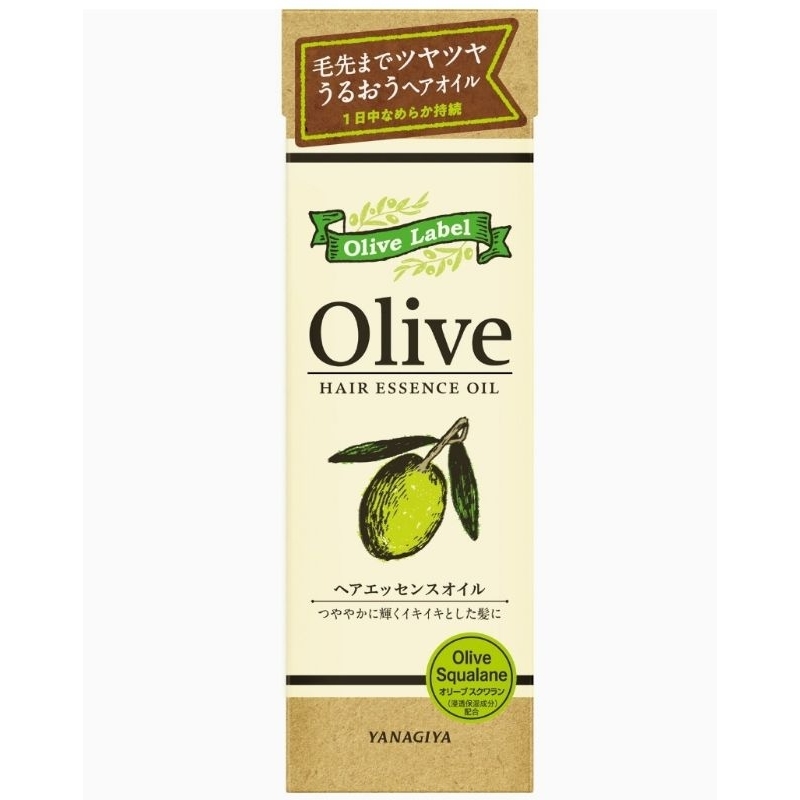 บำรุงผม YANAGIYA Olive Label Hair Essence Oil 100ml. โอลีฟ เลเบล แฮร์ เอสเซ้นส์ ออยล์ 100มล