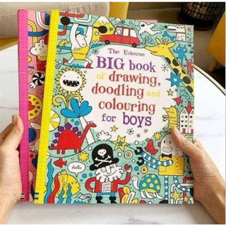 ✏️Big book Drawing,Doodling Coloring🖍️ รวมกิจกรรม ศิลปะ จาก สนพ. Usborne  จินตนาการ ผ่อนคลายอารมณ์ พัฒนาความจำ และ เพิ่ม