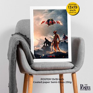 The Flash Poster (2023)  DC Comics โปสเตอร์ภาพยนต์ เดอะ แฟลช เมื่อทุกมิติโลกมาปะทะกัน ภาพขนาด 33x48 cm