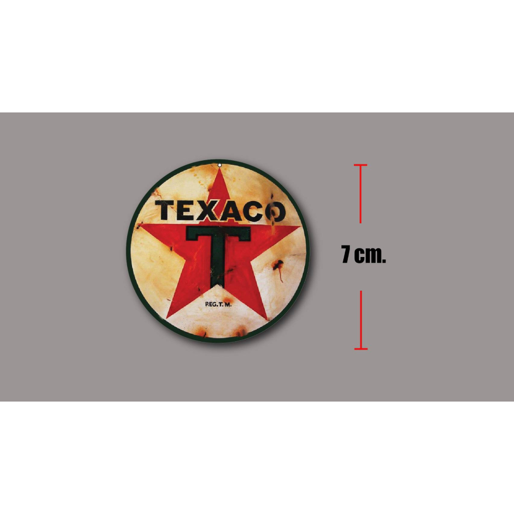 sticker pvc texaco สติกเกอ เท็กซาโก้ งานออฟเซ็ทแท้ pvc กันน้ำ กันแดด