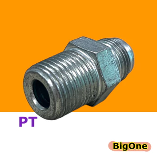 ข้อต่อไฮดรอลิค Hydraulic Male Elbow Jic37 เกลียว PT x TH ข้อต่อตรง เกลียวนอก(เกลียวตัวผู้) (250 Bar)