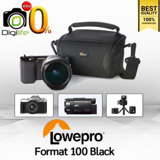 Lowepro Bag Format 100 Black - กระเป๋ากล้อง มิลเรอร์เลส กล้องวิดีโอขนาดเล็ก กล้องแอ๊คชั่นแคม