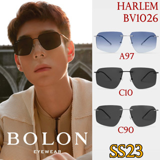 SS23 BOLON Premium แว่นกันแดด รุ่น Harlem BV1026 A97 C10 C90 เลนส์ Nylon [B-Titanium] แว่นของญาญ่า แว่นของเจเจ โบลอน