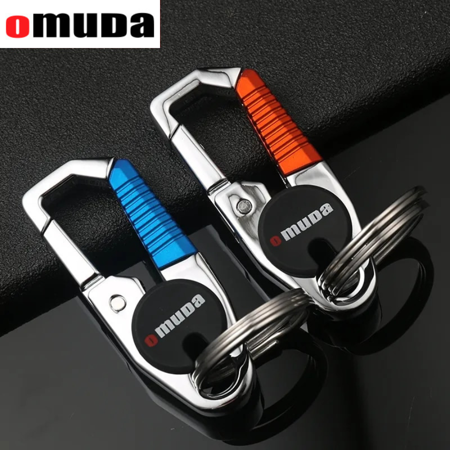 พวงกุญแจ OMUDA 3747 สำหรับ​ รถยนต์ รถมอเตอร์ไซค์ และอื่นๆ วัสดุสแตนเลสแข็งแรง ดีไซน์สวยงาม