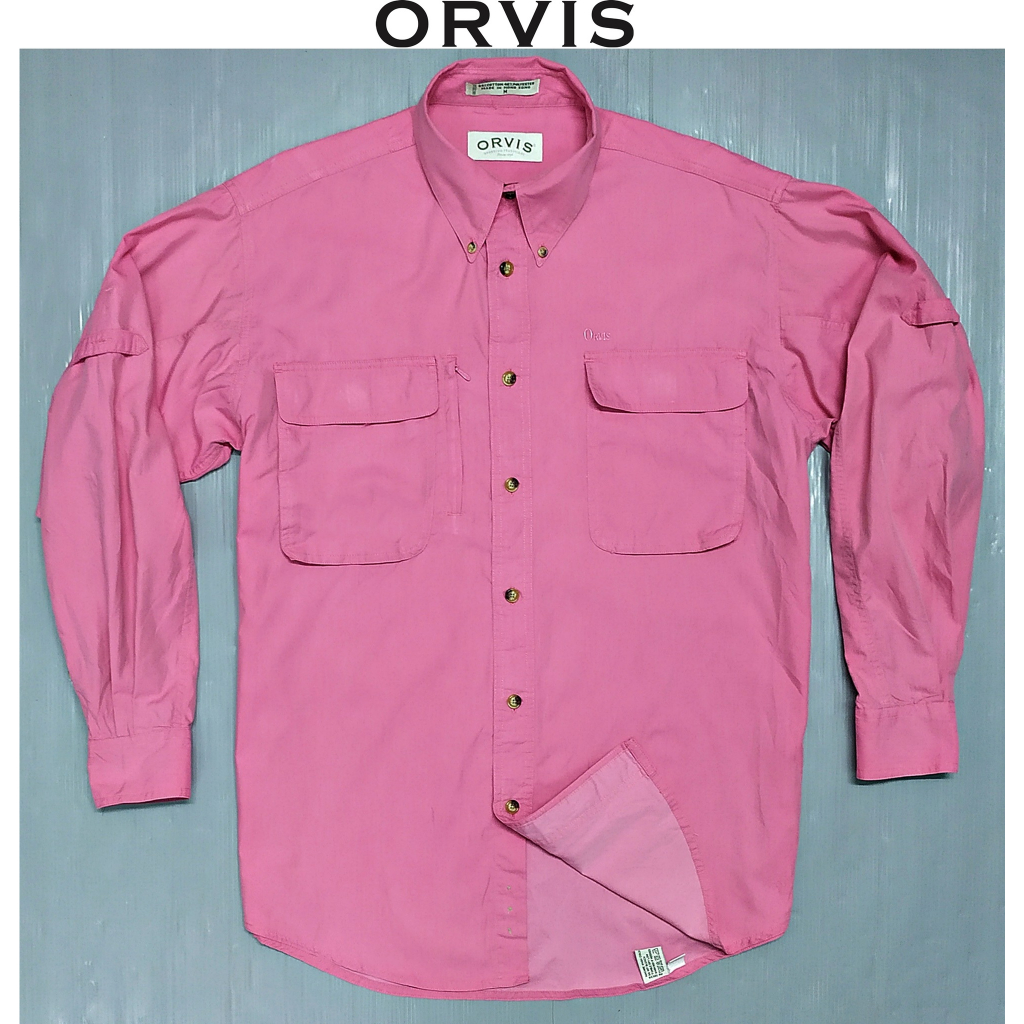 เสื้อเชิ้ต Orvis Tech Shirt  สีชมพู