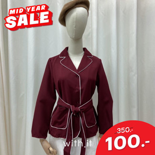 with.it.store - BZW1045 เบลเซอร์แต่งกุ๊น