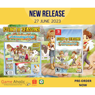 [พร้อมส่ง] STORY OF SEASONS: A Wonderful Life [Nintendo Switch] มือ 1