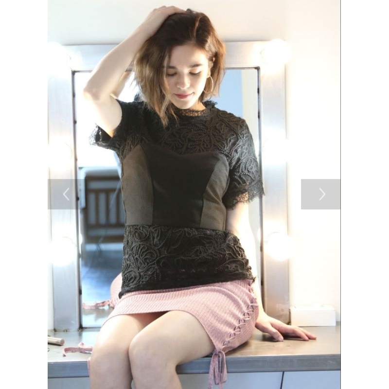 E hyphen world galleryเสื้อลูกไม้ Bustier