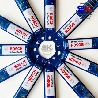 ❤️พร้อมส่ง❤️ใบปัดน้ำฝน BOSCH แท้ รุ่น Advantage ขนาด 12-26 นิ้ว ติดตั้งง่าย ปัดสะอาด มาตฐานเยอรมัน(คู่+เดี่ยว)