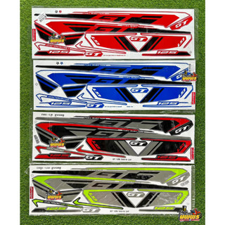 สติ๊กเกอร์GT125 ปี2016 รุ่น2 ( สีสด เคลือบเงาแท้ ) สติ๊กเกอร์ยามาฮ่า จีที 125ปี2016 รุ่น2 สติ๊กเกอร์YAMAHA GT125 ปี2016