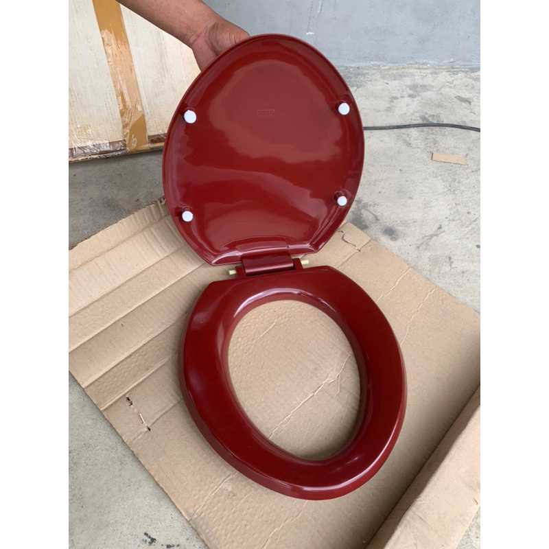 C901 ฝารองนั่ง ทรงกลม (Seat & Cover) สีขาว สีแดง สีน้ำเงิน - Cotto