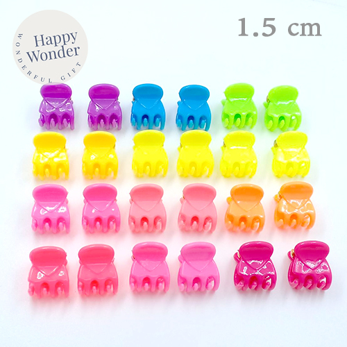 2 ชิ้น กิ๊บติดผมคู่ สีหวาน น่ารัก กิ๊บหนีบผม 1.5cm หลายสี รวบผมหน้าม้า
