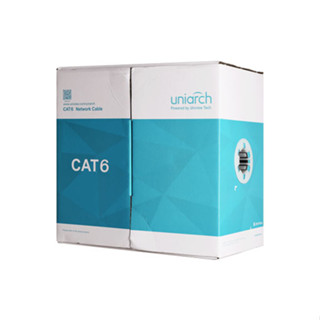 Uniarch CAT 6 indoor NETWORK CABLE รุ่น CAB-6-CCA ยาว 100 ม.