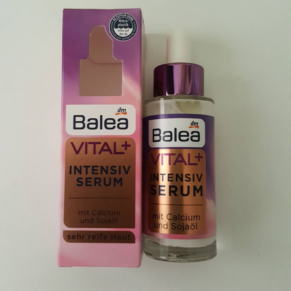 Balea Vital+ Intensive Serum  mit Calcium เซรั่มช่วยลดริ้วรอย เพิ่มความชุ่มชื่น สำหรับวัย 50+ ของแท้ จากเยอรมัน