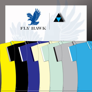 เสื้อโปโลหญิง เสื้อคอปกแขนสั้น เสื้อโปโลสีพื้น FLY HAWK FLYHAWK รุ่น A352 ของแท้ 100%