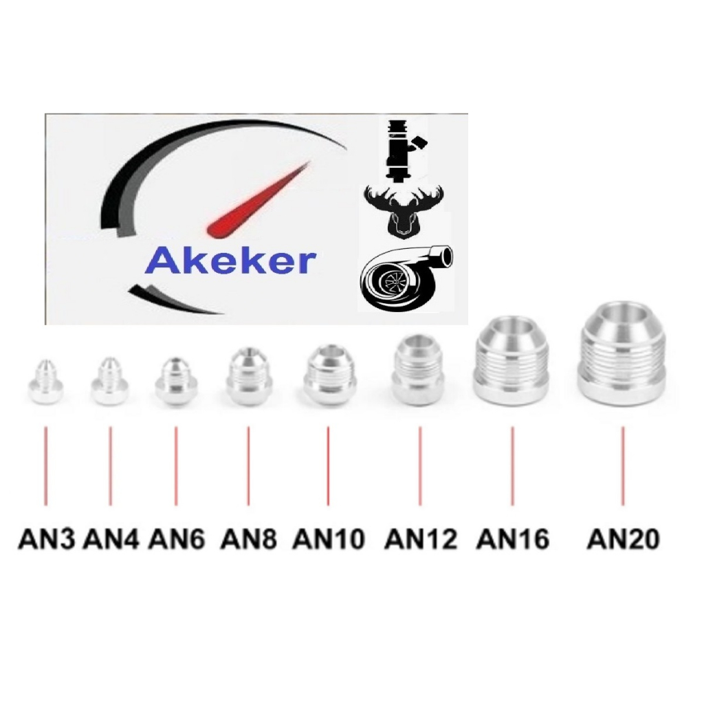 AK123 Aluminum Weld On Fitting Bung Nut Valve Cover Catch Can High Quality AN3 AN4 AN6 AN8 AN10 AN12