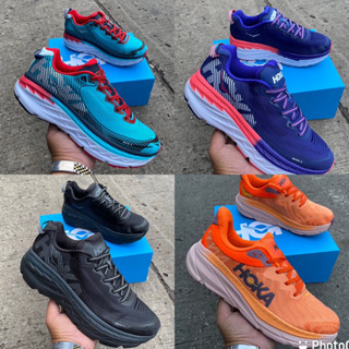 รองเท้าใส่วิ่ง🏃🏻‍♂️Hoka Bondi(wide)sz.36-45 มี4สี สำหรับผู้ชายและผู้หญิง หน้าเท้ากว้างสินค้าพร้อมส่งพร้อมกล่อง