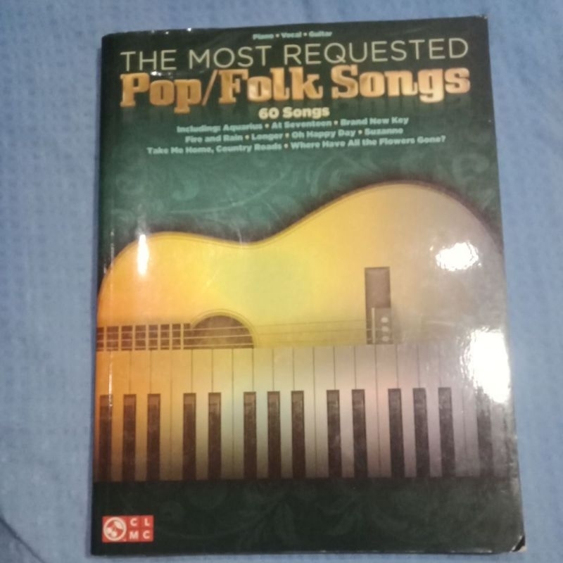The most requested Pop/Folk Songs, 60 songs Piano*Vocal*Guitar