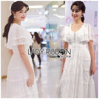 CS5269 Dress เดรสลูกไม้คลุมไห่ล Dress Off-the-shoulder lace dress