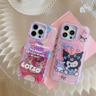 ✨สไตล์ใหม่✨เคสไอโฟน 14 Pro Max  เคส for 11 12 13 Pro Max เคสพกพาสะดวก iPhone 13 การ์ตูน Case นาฬิกาทราย เคสเลเซอร