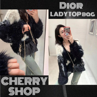 🍒กระเป๋าดิออร์ DIOR LADY BAG  กระเป๋าถือสุภาพสตรี🍒กระเป๋าถือ